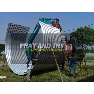 Saluran Air Besi Baja Bergelombang 