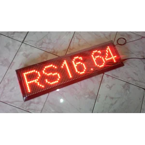 Running Text Bergaransi Ukuran 68 Cm X 20 Cm