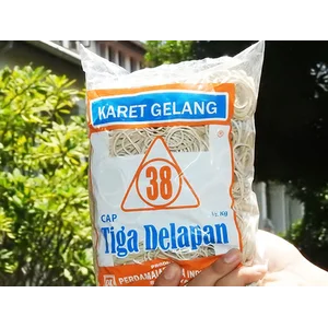 KARET GELANG CAP 38 PUTIH LUBANG KECIL PLB