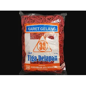 KARET GELANG CAP 38 MERAH LUBANG KECIL 500 GRAM