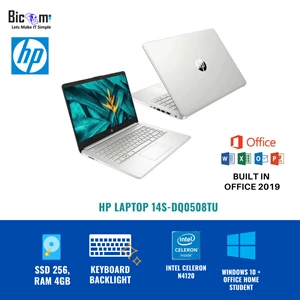 Laptop Hp 14S-Dq0508tu Celeron 4Gb 256Ssd