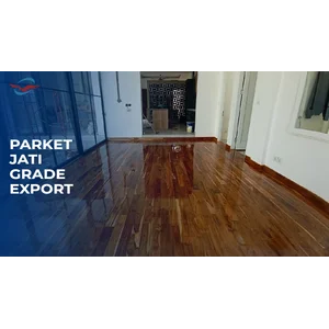 Lantai Kayu Parket Jati Grade Export