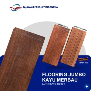 Lantai Flooring Kayu Merbau Jumbo Lebar 12 cm