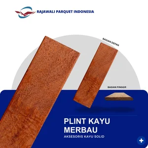Aksesoris Lantai Plint Kayu Merbau  Size 1.1 X 7 X 200 Cm