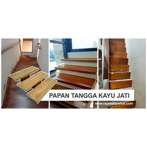 Papan Kayu Tangga Jati Untrap