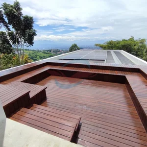 Decking Kayu Ulin Kalimantan Lebar 9 cm Tahan Air Unfinish