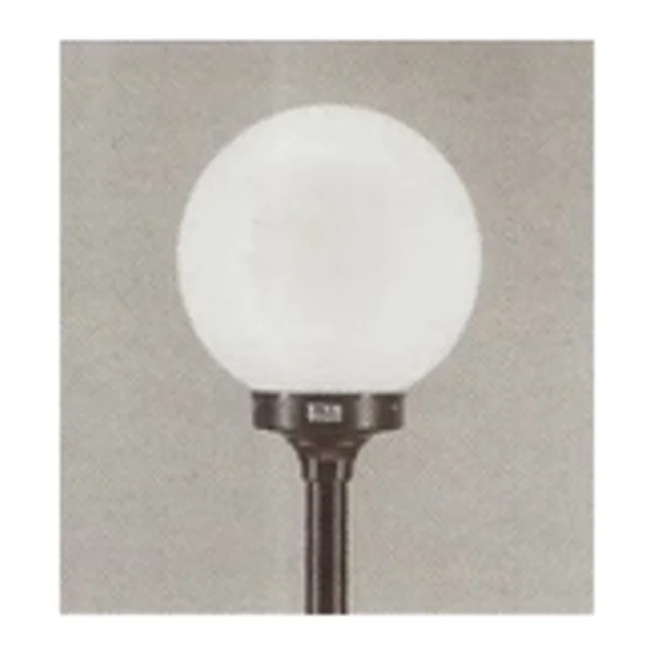 Lampu taman TO 2 TL bulat susu 30 cm