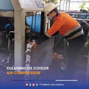 Cleaning Oil Cooler Air Compressor