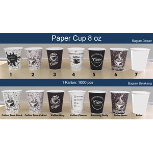 Paper Cup Motif 8 Oz