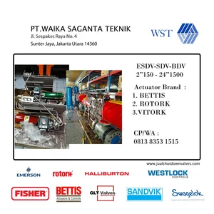 SHUTDOWN VALVE BETTIS TYPE CB/CBA AND G-SERIES
