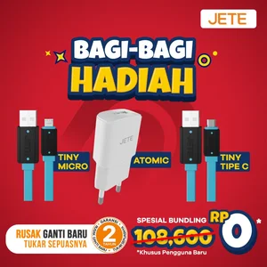 Usb Cable - C / Micro Tiny + Jete Atomic Charger Head