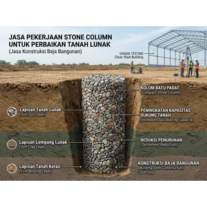 Jasa Pekerjaan Stone Column Untuk Perbaikan Tanah Lunak (Jasa Konstruksi Baja Bangunan)