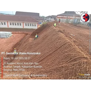 Jasa Pekerjaan Cocomesh Dan Hydroseeding (Jasa Konstruksi Baja Bangunan)