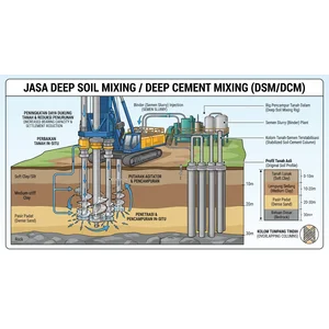 Jasa Pekerjaan Deep Soil Mixing Dan Deep Cement Mixing DSM DCM (Jasa Pemborong Bangunan)
