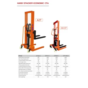 Hand Stacker Manual 1 ton 1600mm