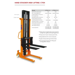 Hand Stacker Manual 2 ton 2000mm