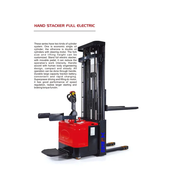 Hand Stacker Full Elektrik 1500kg 3500mm