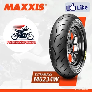 Maxxis Extramax M6234w 120/70-17 Tubeless Plus Pentil Dan Cairan Anti Ban Bocor