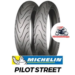 Paket Michelin Pilot Street 120/70 Dan 150/60-17 Tubeless Plus Pentil Dan Cairan Anti Ban Bocor