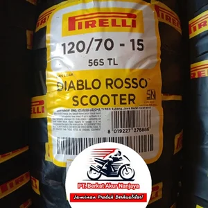 Pirelli Diablo Rosso Scooter Front 120/70-15 Tubeless Bonus Pentil 