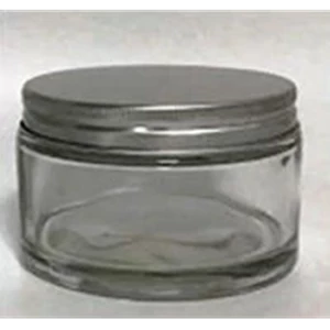 P037 250Ml Strait Round Glass Jar With Alu Lid