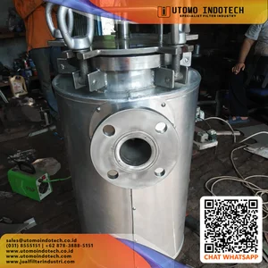 Filter Bag housing filter / Vessel Custom sesuai pesanan Flange Jis Ansi Npt