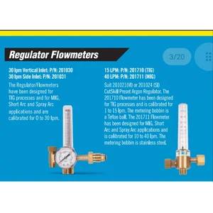 CUTSKILL REGULATOR FLOWMETERS 2 TIPE