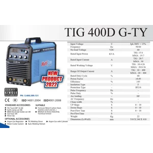 Mesin Las TIG 400D G-TY Multipro