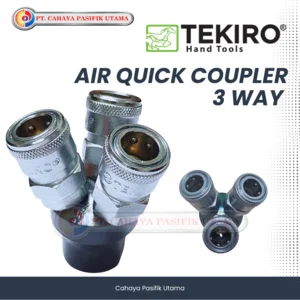 TEKIRO Air Quick Coupler Angin 3 Way Cabang 3 AT-QC1675 ; coupler selang