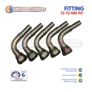 Fitting Hydraulic FKX Female 90° 3/4 Inch - 12-12 NM 90 KOMATSU STYLE