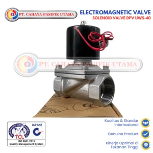 Solenoid Valve DPV UWS40 1 1/2 Inch 220V AC Katup Elektromagnetik Stainless Steel Alat Ukur Tekanan Udara