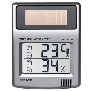 SK SATO Cat.No.1050-10 Solar Digital Thermohygrometer PC-5200TRH