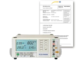 Power Quality Analyzer PCE-PA6000-ICA incl. ISO Calibration Certificate