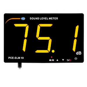 Noise Warning Sign / Sound Level Meter PCE-SLM 10