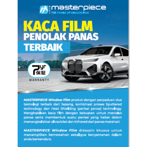 Kaca Film Mobil / Bangunan merk Masterpiece Renzumint
