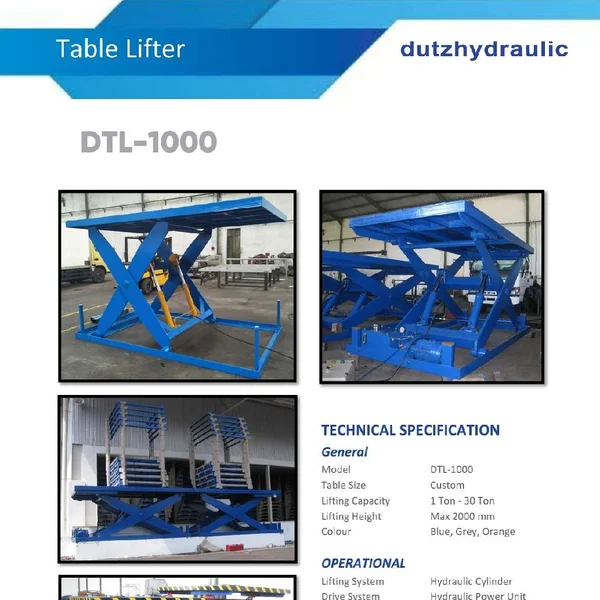 Table Lifter (Scissor Lift)