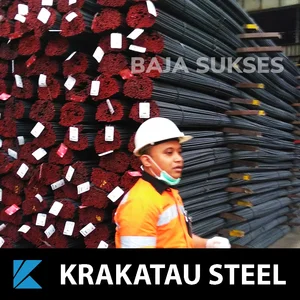 Besi Beton Polos Merk Krakatau Steel KS ukuran 8mm TP 280 Sertifikat Full SNI