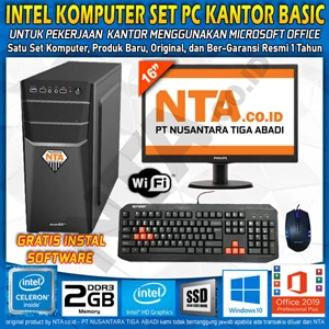 Pc Desktop Intel Komputer Set Pc Kantor Basic