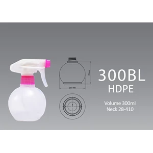Plastic Bottle 300 Bl Hdpe Volume 300Ml