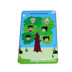 Puzzle Pohon Keluarga Ukuran 30 X 20 X 0.6Cm