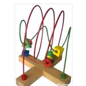 Children's Educational Toy Wire Game Wood