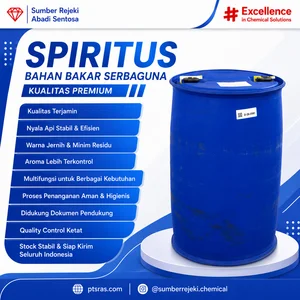 Spiritus Etanol Teknik Drum 200 L Terdenaturasi