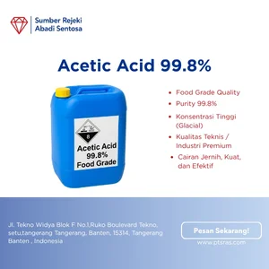 Asam Asetat CH₃COOH Food Grade 99.8% 1L Clear Liquid