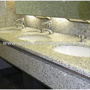 Meja Granit Putih Import Ukuran Medium Slab 60Xp