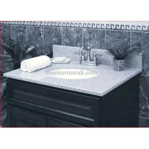 Meja Granit Putih Import Ukuran Medium Slab 60Xp