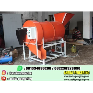Rice Processing Machine Powder Corn Kemiri Rotary Dryer Capacity 150 Kg Gas Type