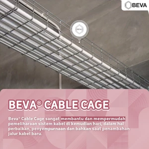 Cable Tray BEVA Cable Cage CT100 Galvanized Coated