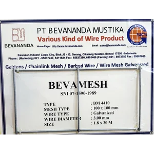 WIREMESH BEVA MESH TYPE BM 4410 UKURAN 100MM x 100MM DIAMETER KAWAT 3MM