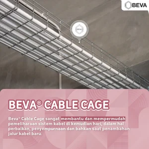 Cable Tray BEVA Cable Cage CT150  Lapis Galvanis - Kabel Tray dan Kabel Ladder