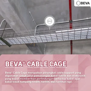 Cable Tray BEVA Cable Cage CT200  Lapis Galvanis - Kabel Tray dan Kabel Ladder